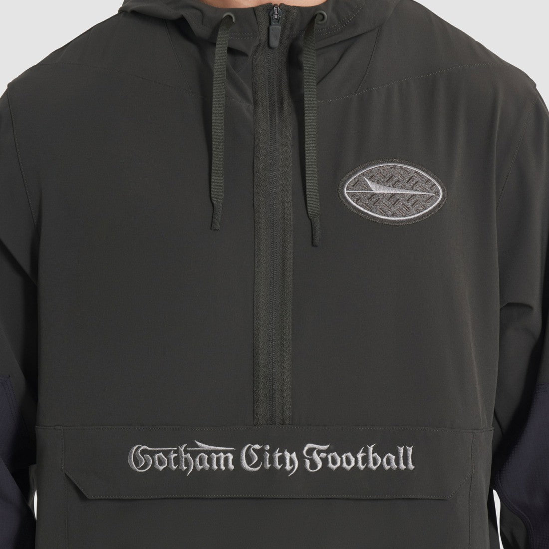 New York Jets 2025 Rivalries Collection Sideline Anorak Half-Zip Hoodie Jacket - Gotham Green Hoodies