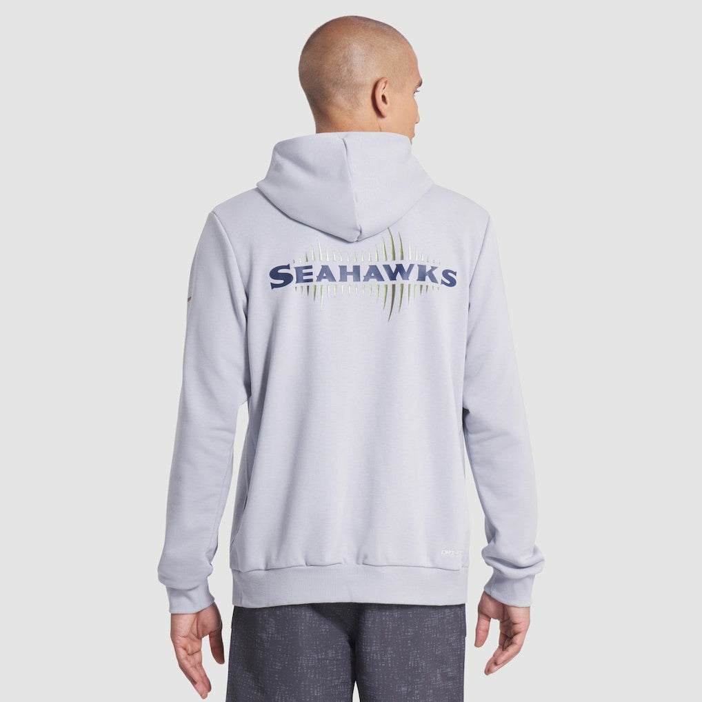 Seattle Seahawks 2025 Rivalries Collection Standard Issue Sideline Dri-FIT Hoodie - Wolf Gray Hoodies