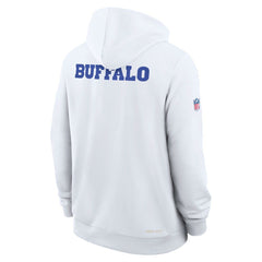 Buffalo Bills 2025 Rivalries Collection Standard Issue Sideline Dri-FIT Hoodie - White Hoodies