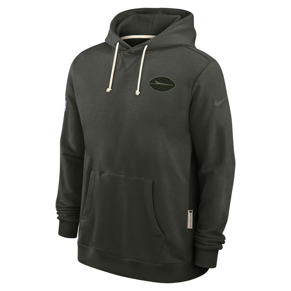 New York Jets 2025 Rivalries Collection Standard Issue Sideline Dri-FIT Hoodie - Gotham Green Hoodies