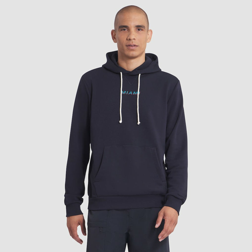 Miami Dolphins 2025 Rivalries Collection Standard Issue Sideline Dri-FIT Hoodie - Pitch Blue Hoodies