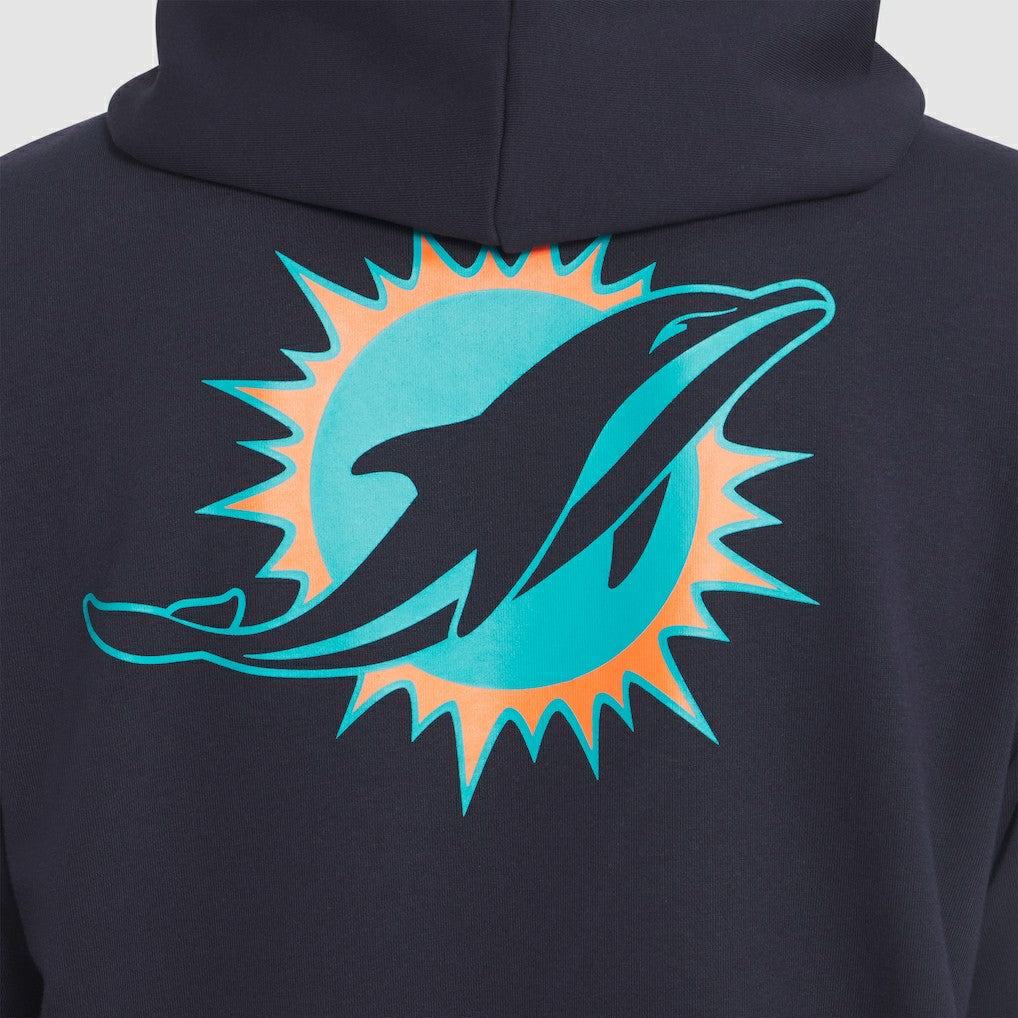 Miami Dolphins 2025 Rivalries Collection Standard Issue Sideline Dri-FIT Hoodie - Pitch Blue Hoodies