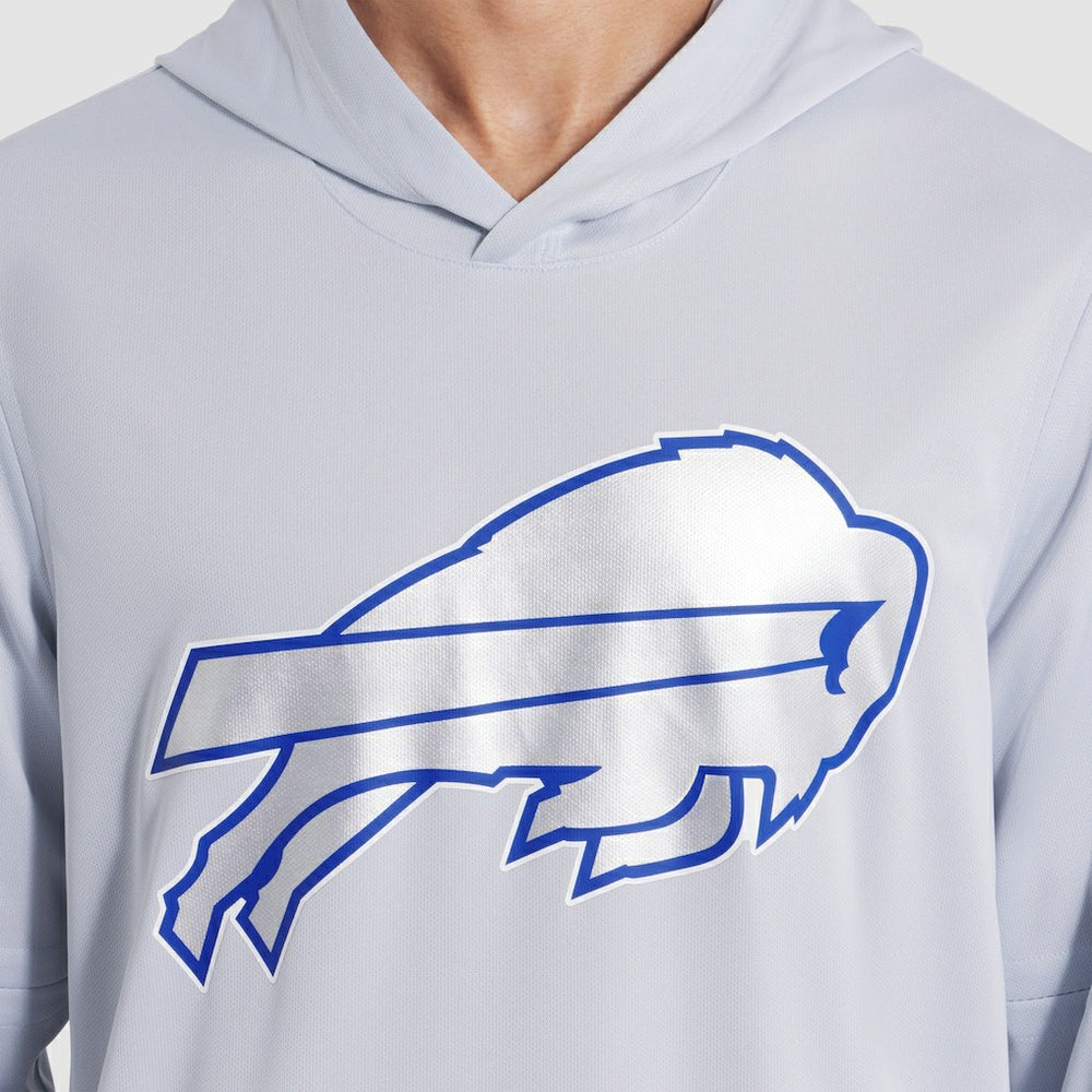 Buffalo Bills 2025 Rivalries Collection Sideline Dri-FIT Long Sleeve Hoodie T-Shirt - Silver Hoodies
