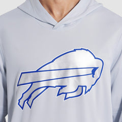 Buffalo Bills 2025 Rivalries Collection Sideline Dri-FIT Long Sleeve Hoodie T-Shirt - Silver Hoodies
