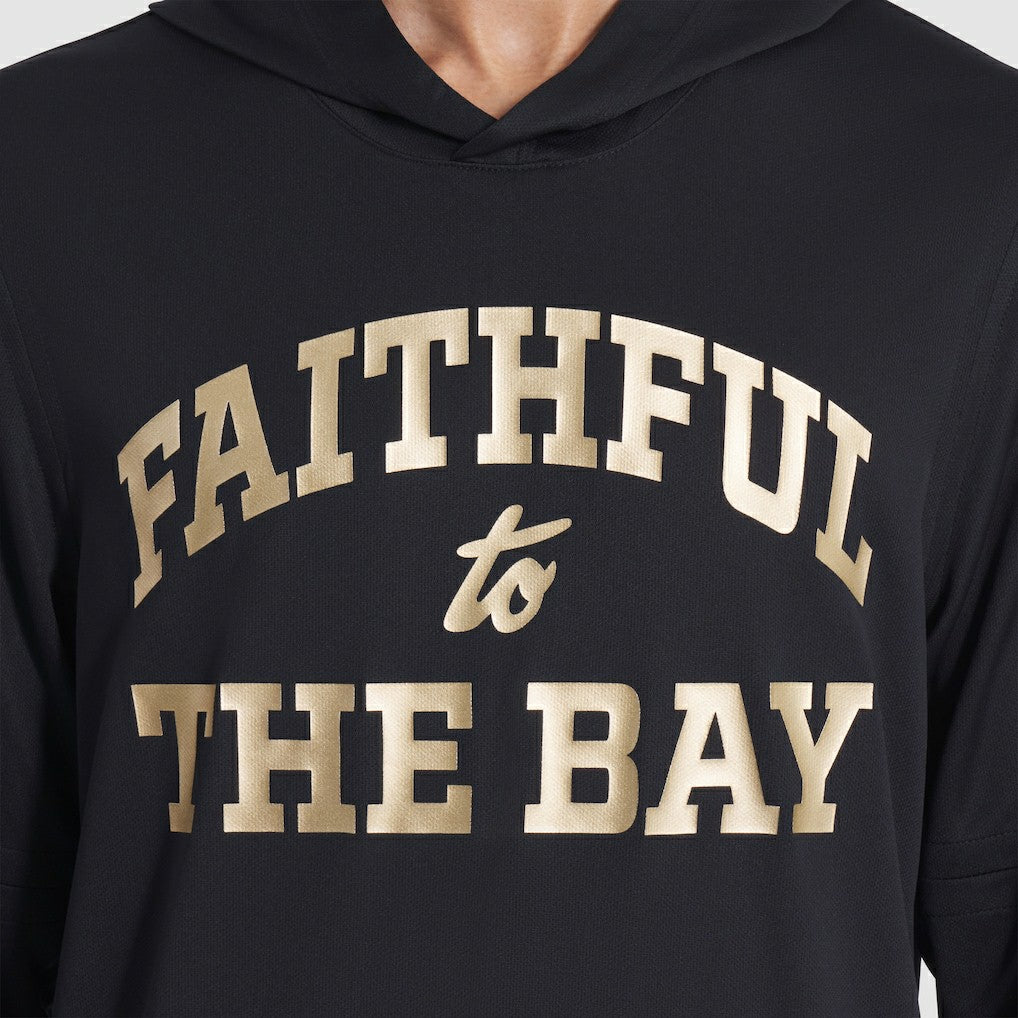 San Francisco 49ers 2025 Rivalries Collection Sideline Dri-FIT Long Sleeve Hoodie T-Shirt - Black Hoodies