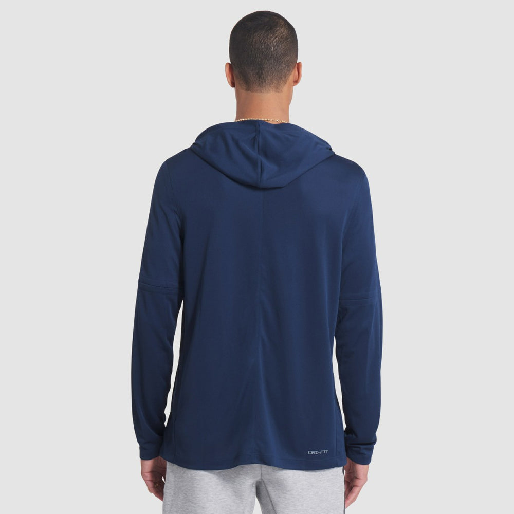 Seattle Seahawks 2025 Rivalries Collection Sideline Dri-FIT Long Sleeve Hoodie T-Shirt - College Navy Hoodies