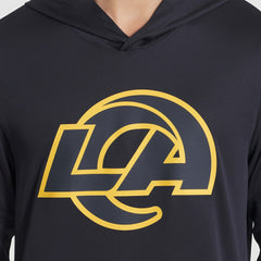 Los Angeles Rams 2025 Rivalries Collection Sideline Dri-FIT Long Sleeve Hoodie T-Shirt - Midnight Blue Hoodies