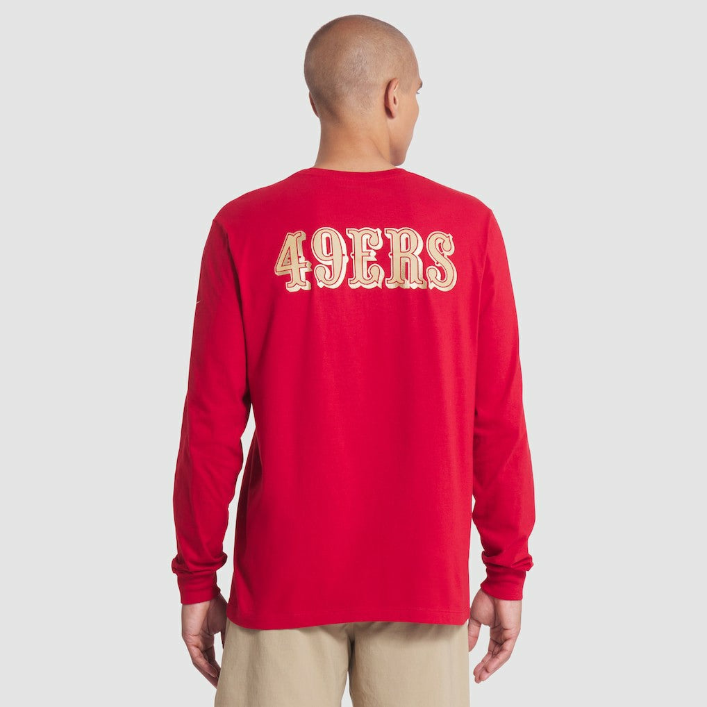 San Francisco 49ers 2025 Rivalries Collection Essential Long Sleeve T-Shirt - Scarlet T-shirts