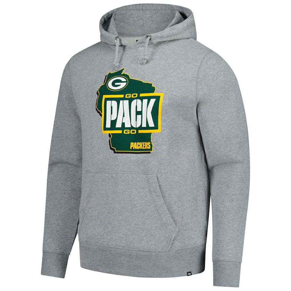 Green Bay Packers '47 Regional Headline Pullover Hoodie - Gray Hoodies