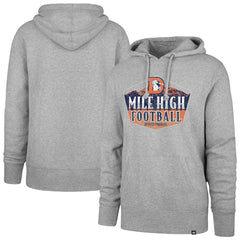 Denver Broncos '47 Headline Pullover Hoodie - Gray Hoodies