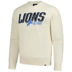 Detroit Lions '47 Locked In Headline Pullover Sweatshirt - Cream Pullover