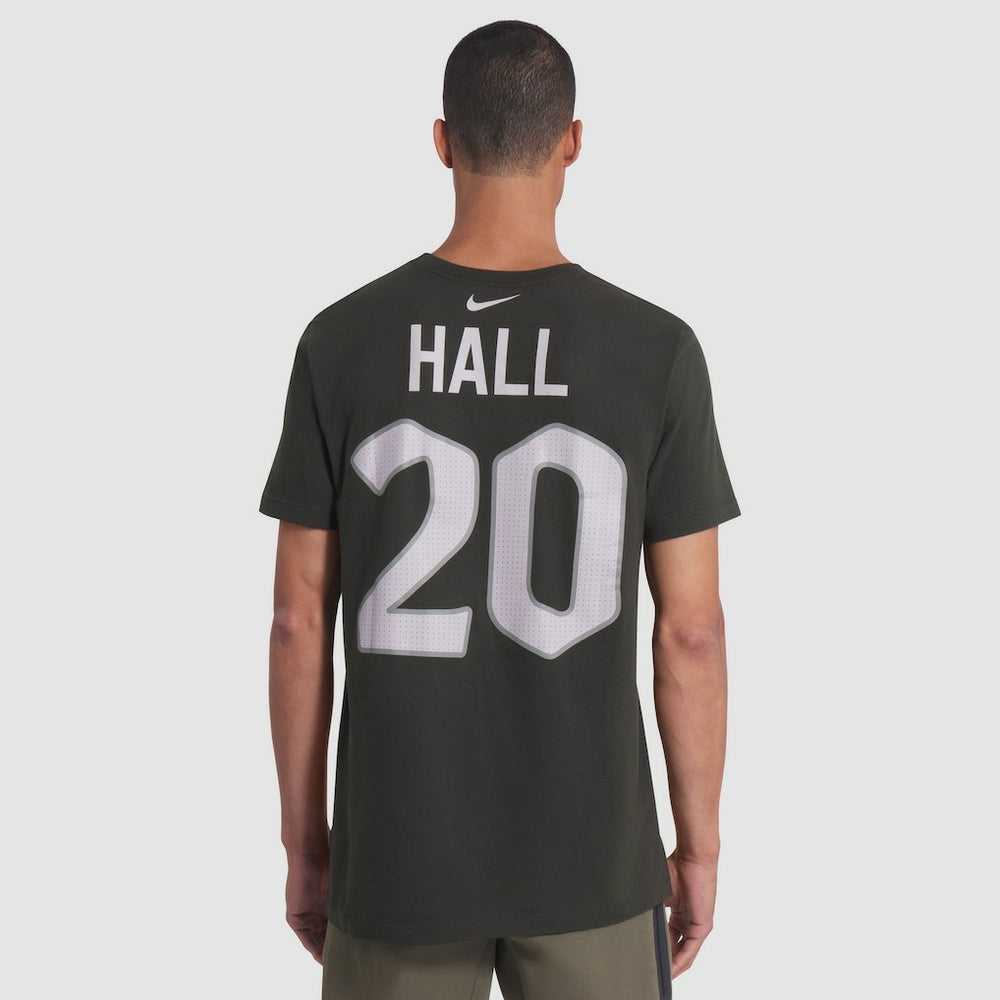 Breece Hall New York Jets 2025 Rivalries Collection Player Name & Number T-Shirt - Gotham Green T-shirts