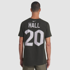 Breece Hall New York Jets 2025 Rivalries Collection Player Name & Number T-Shirt - Gotham Green T-shirts