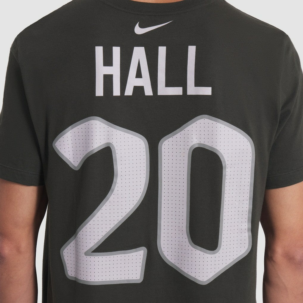 Breece Hall New York Jets 2025 Rivalries Collection Player Name & Number T-Shirt - Gotham Green T-shirts