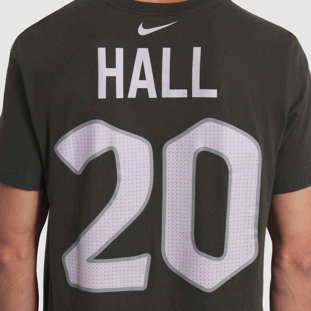Breece Hall New York Jets 2025 Rivalries Collection Player Name & Number T-Shirt - Gotham Green T-shirts