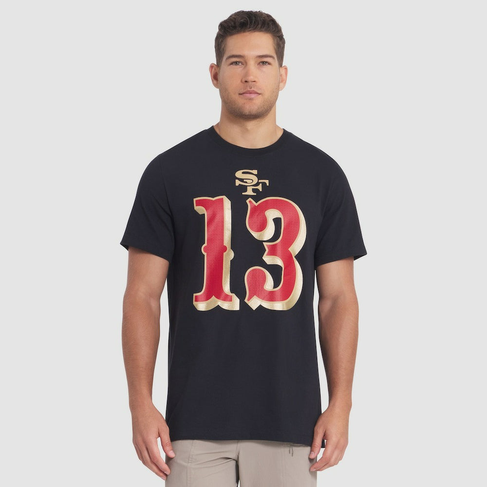Brock Purdy San Francisco 49ers 2025 Rivalries Collection Player Name & Number T-Shirt - Black T-shirts