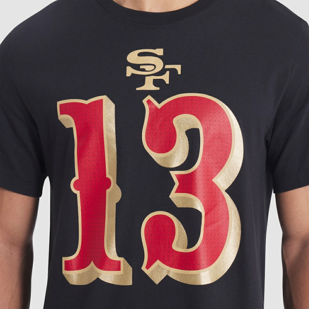 Brock Purdy San Francisco 49ers 2025 Rivalries Collection Player Name & Number T-Shirt - Black T-shirts