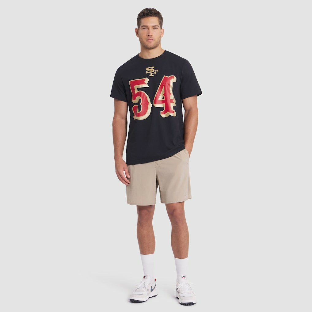 Fred Warner San Francisco 49ers 2025 Rivalries Collection Player Name & Number T-Shirt - Black T-shirts