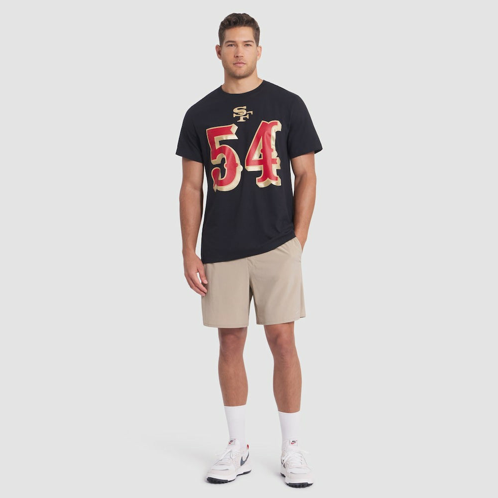 Fred Warner San Francisco 49ers 2025 Rivalries Collection Player Name & Number T-Shirt - Black T-shirts