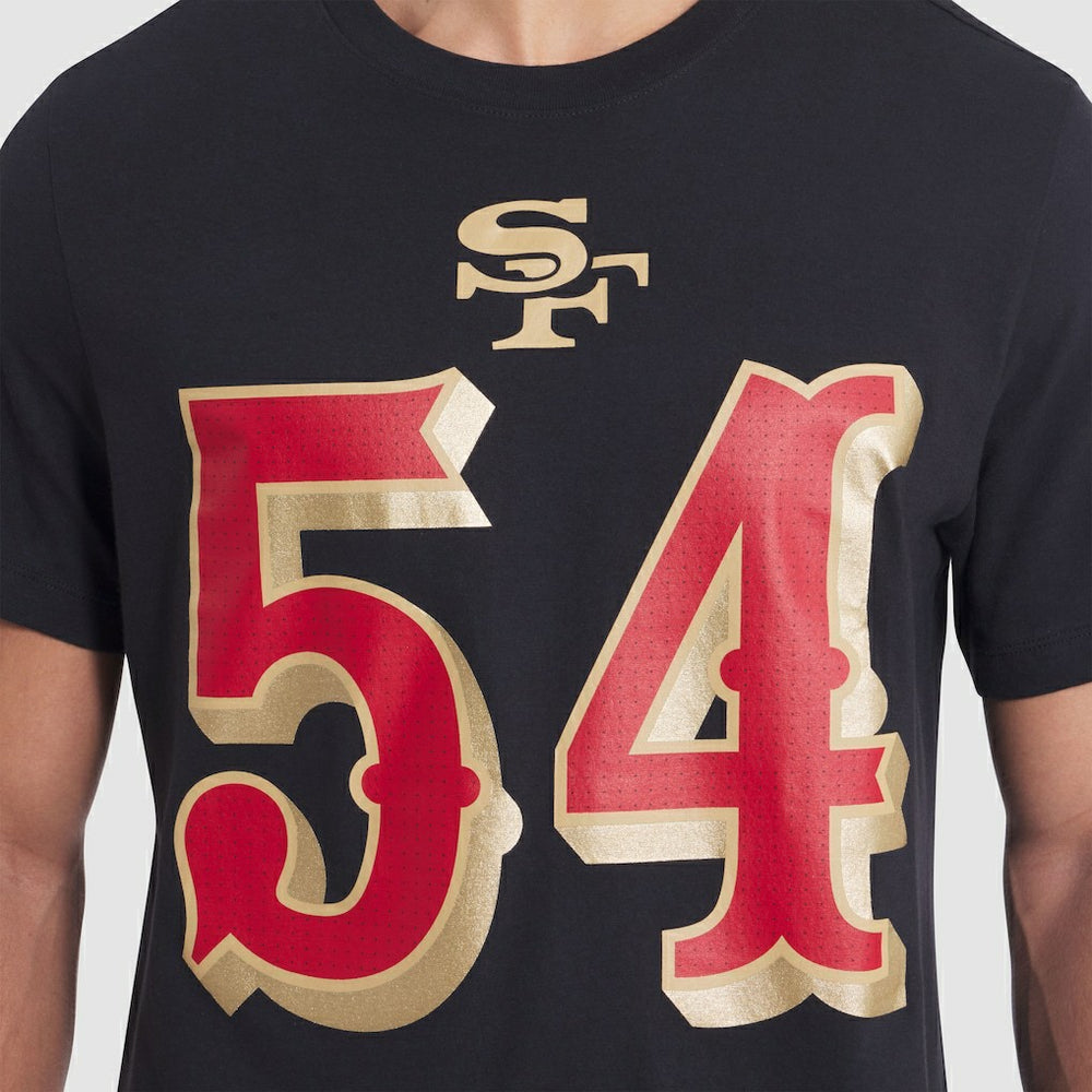 Fred Warner San Francisco 49ers 2025 Rivalries Collection Player Name & Number T-Shirt - Black T-shirts