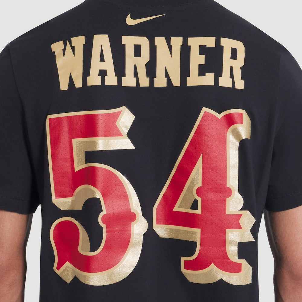 Fred Warner San Francisco 49ers 2025 Rivalries Collection Player Name & Number T-Shirt - Black T-shirts