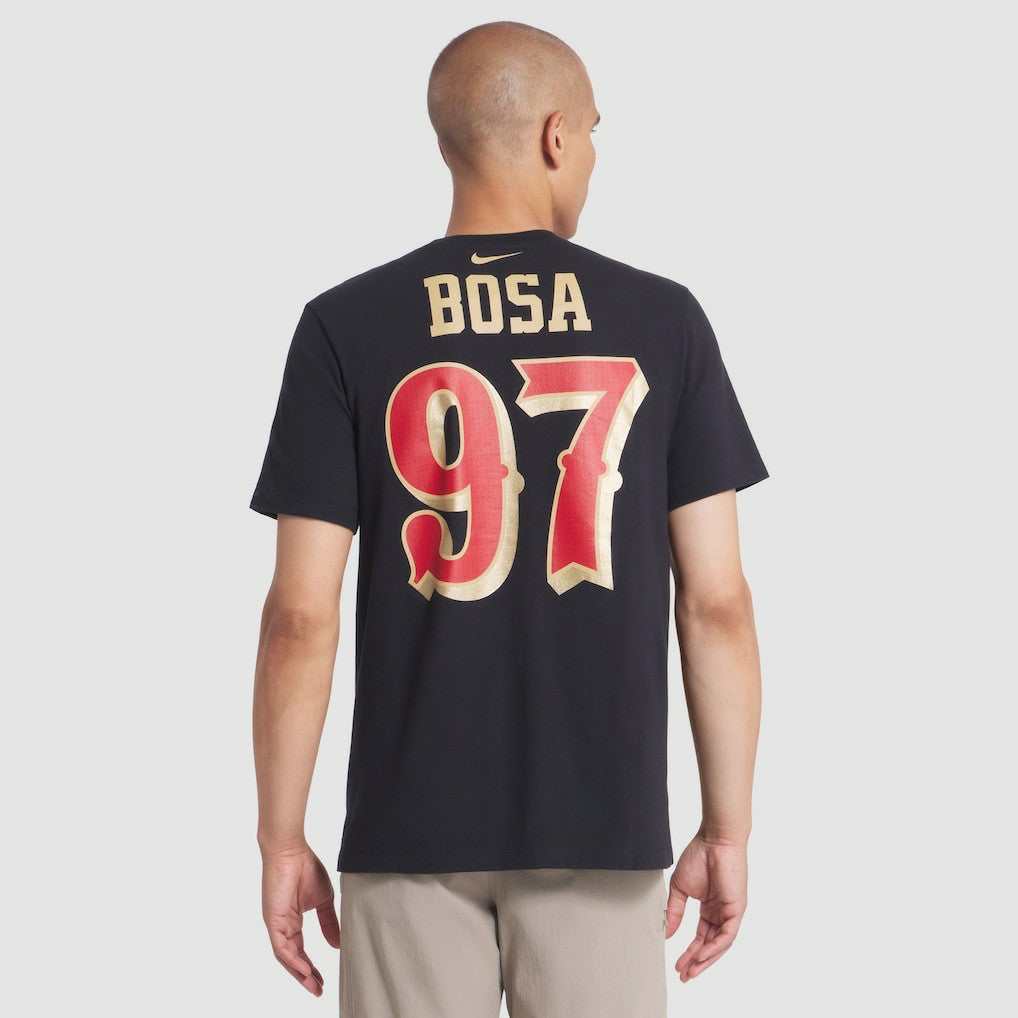 Nick Bosa San Francisco 49ers 2025 Rivalries Collection Player Name & Number T-Shirt - Black T-shirts
