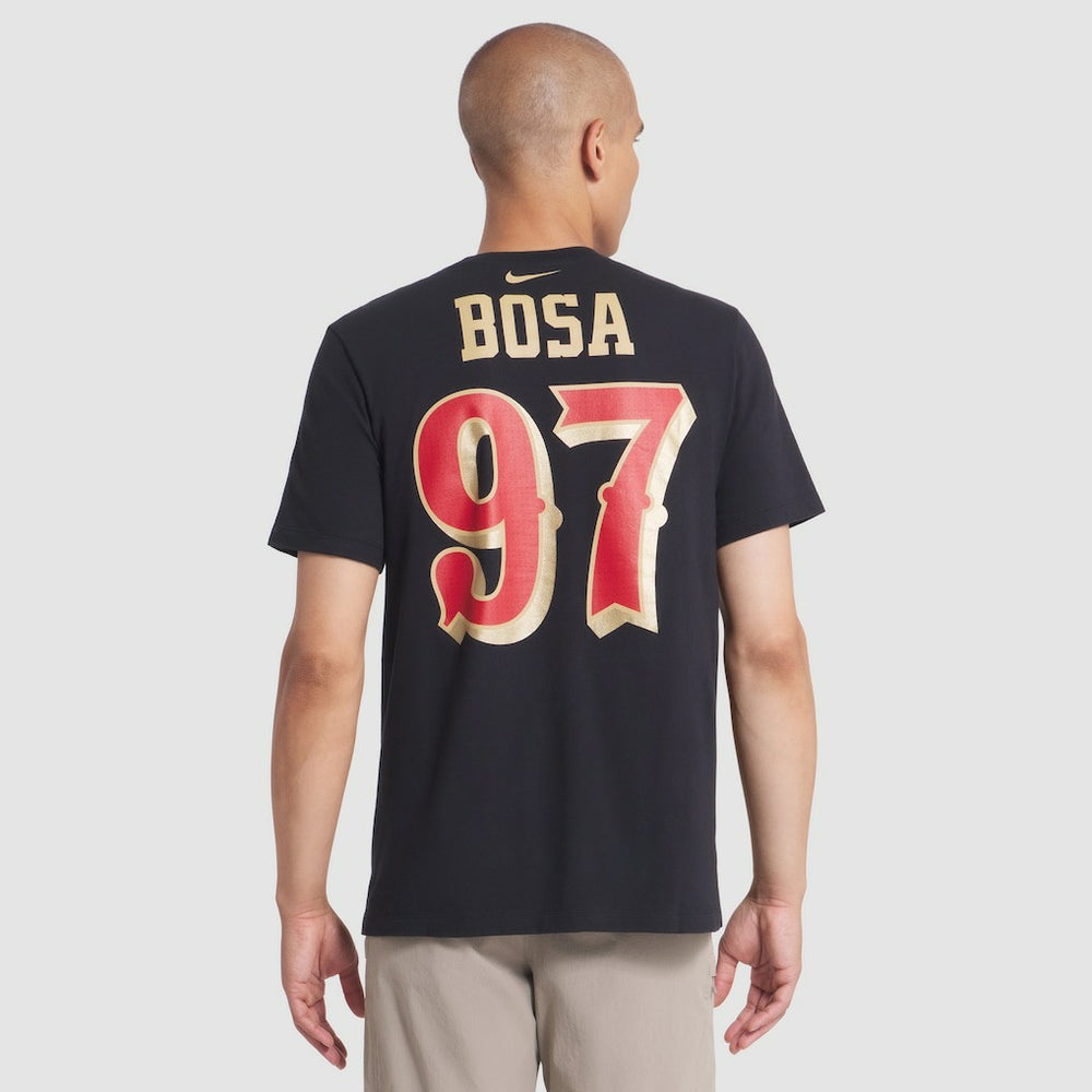 Nick Bosa San Francisco 49ers 2025 Rivalries Collection Player Name & Number T-Shirt - Black T-shirts