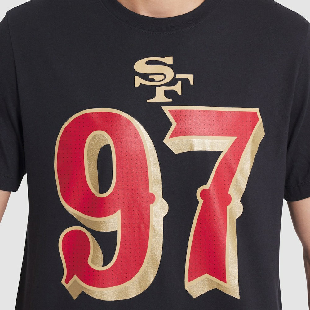 Nick Bosa San Francisco 49ers 2025 Rivalries Collection Player Name & Number T-Shirt - Black T-shirts