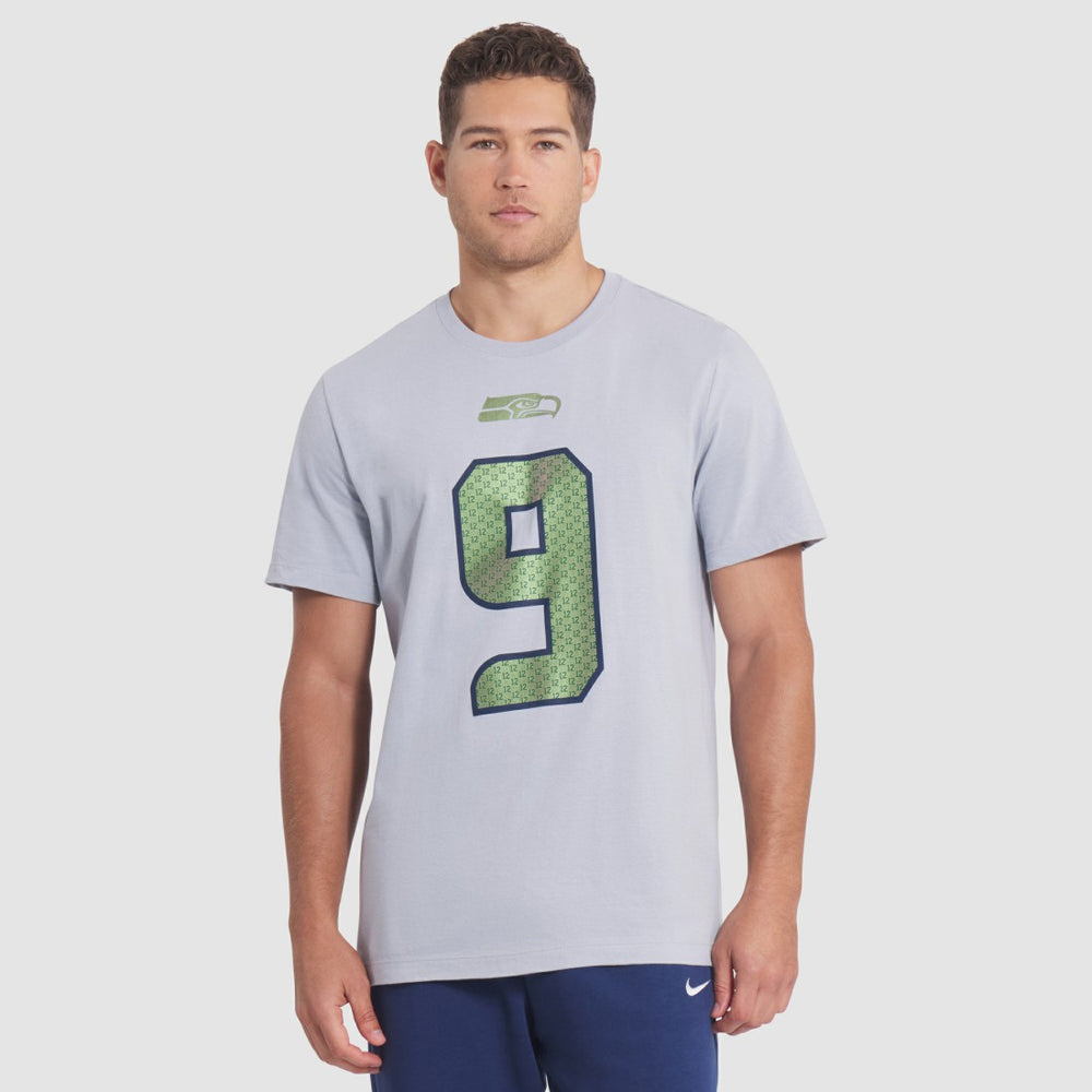 Kenneth Walker III Seattle Seahawks 2025 Rivalries Collection Player Name & Number T-Shirt - Wolf Gray T-shirts