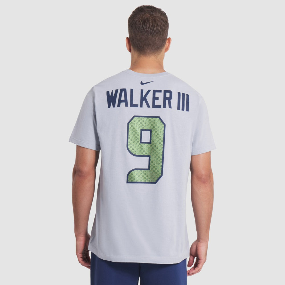Kenneth Walker III Seattle Seahawks 2025 Rivalries Collection Player Name & Number T-Shirt - Wolf Gray T-shirts