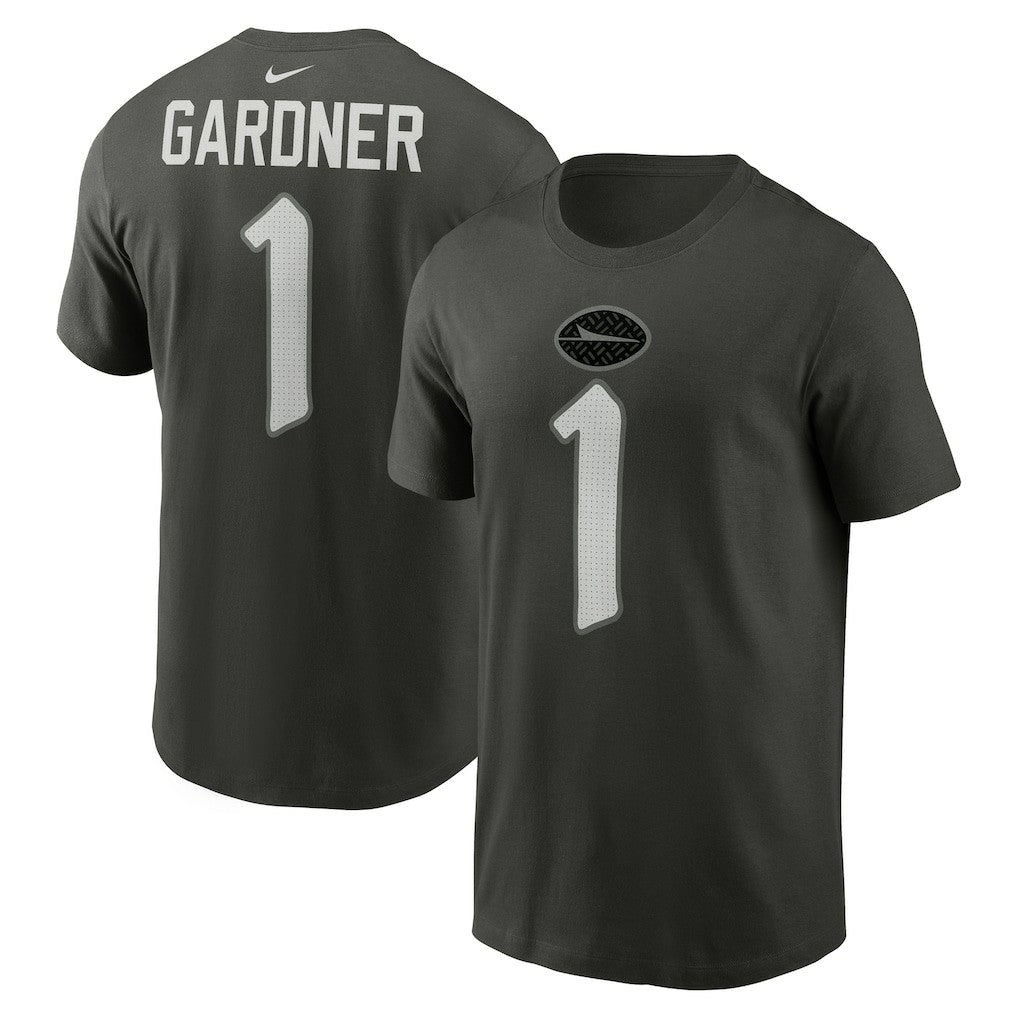 Ahmad Sauce Gardner New York Jets 2025 Rivalries Collection Player Name & Number T-Shirt - Gotham Green T-shirts