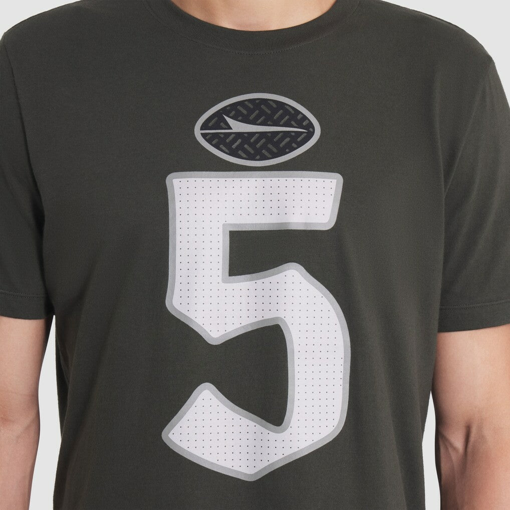 Garrett Wilson New York Jets 2025 Rivalries Collection Player Name & Number T-Shirt - Gotham Green T-shirts