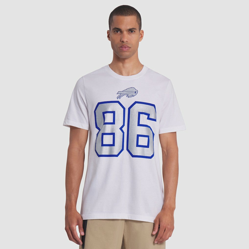Dalton Kincaid Buffalo Bills 2025 Rivalries Collection Player Name & Number T-Shirt - White T-shirts