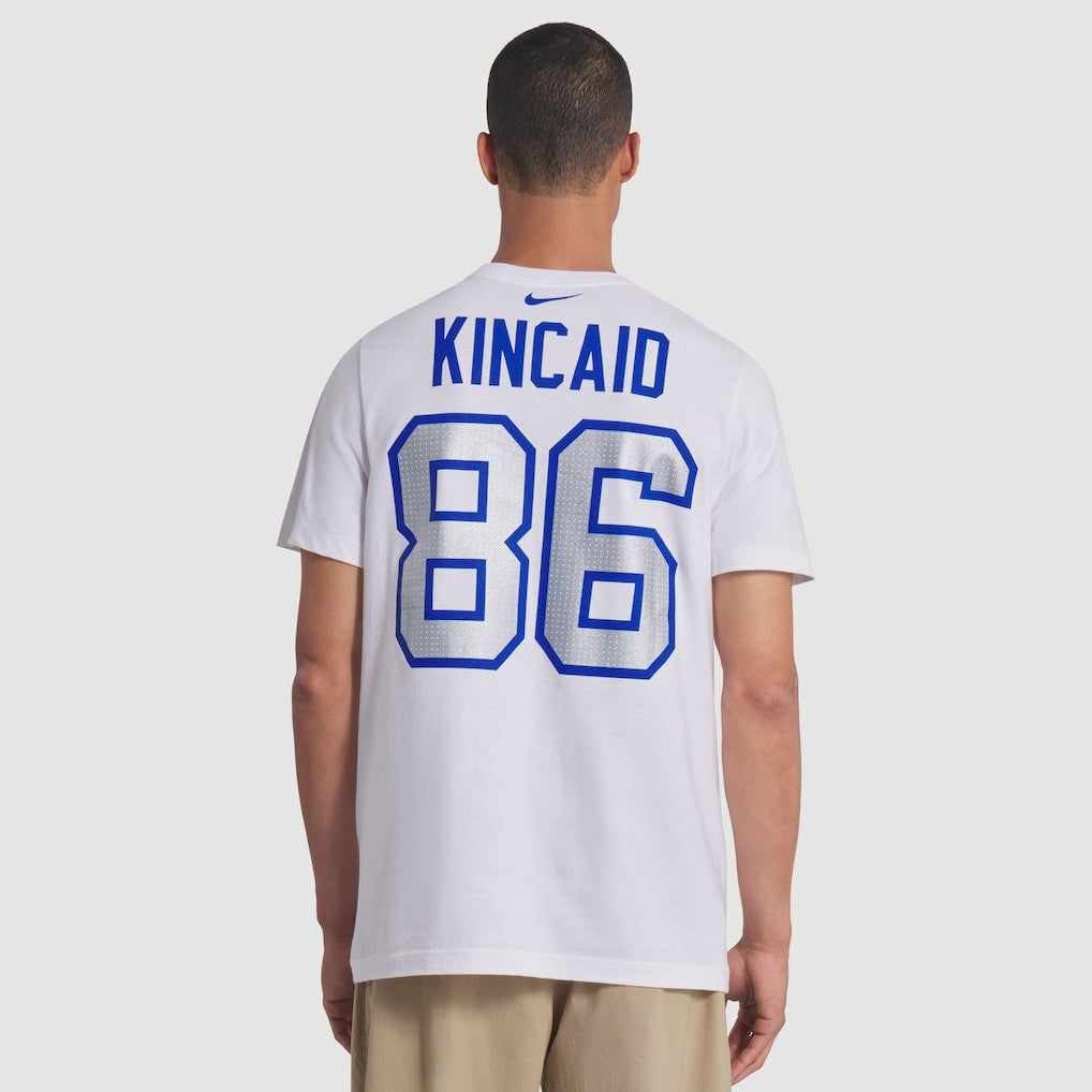 Dalton Kincaid Buffalo Bills 2025 Rivalries Collection Player Name & Number T-Shirt - White T-shirts