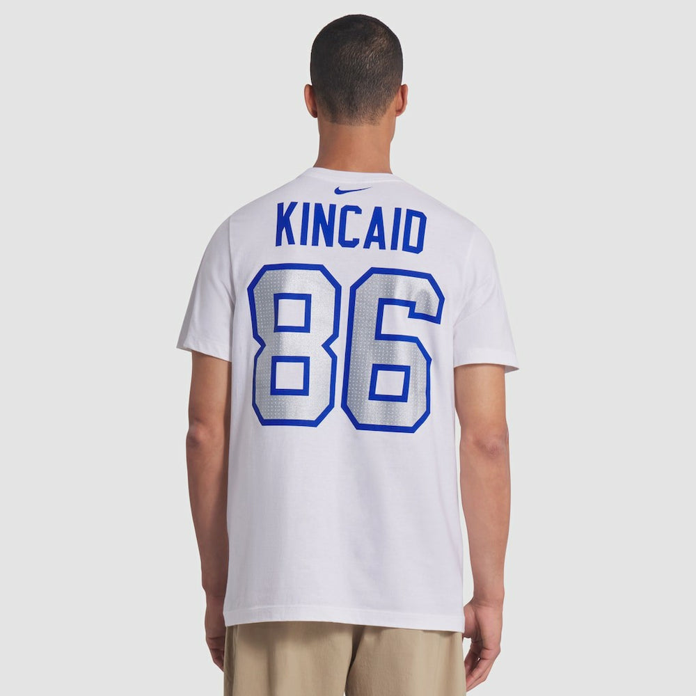 Dalton Kincaid Buffalo Bills 2025 Rivalries Collection Player Name & Number T-Shirt - White T-shirts