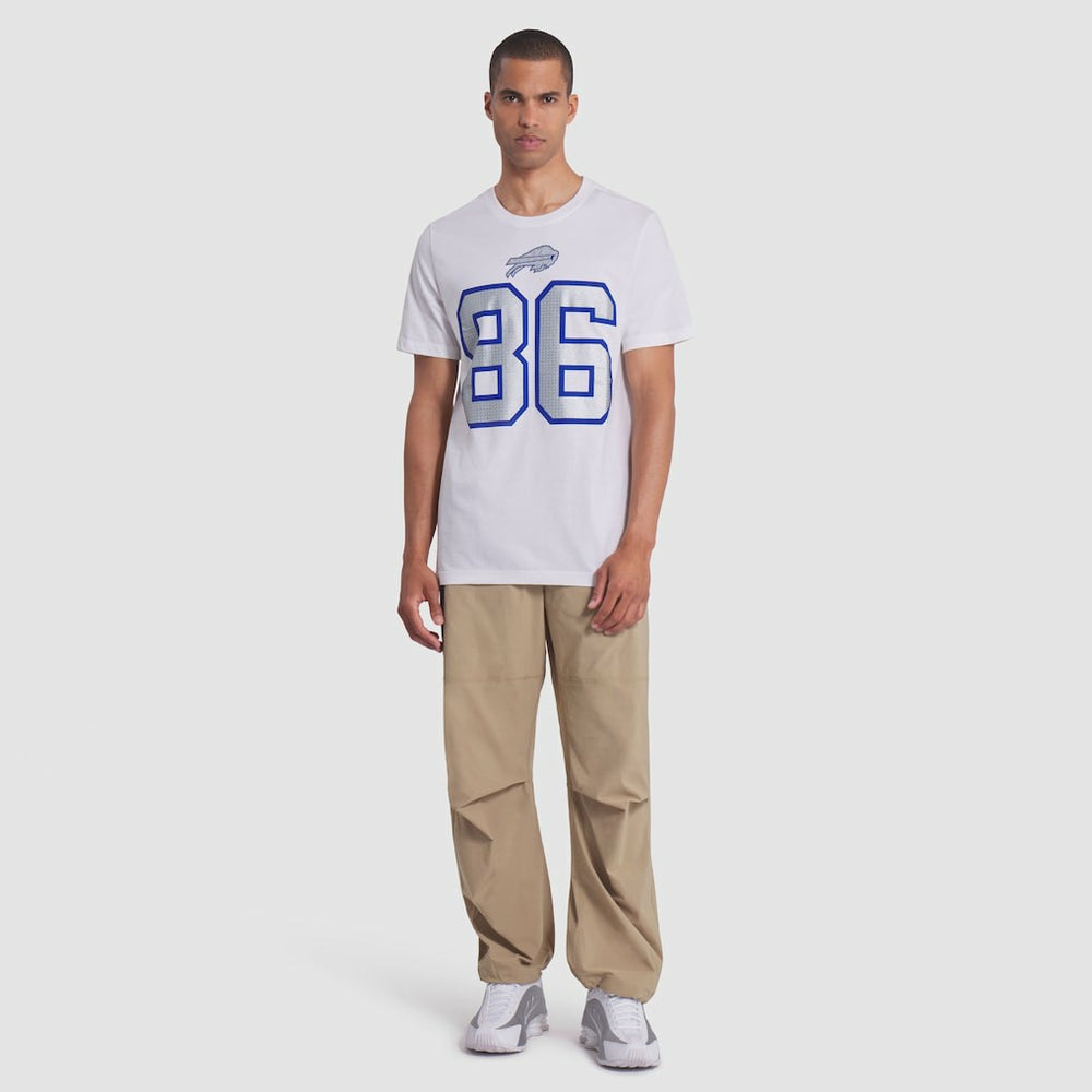 Dalton Kincaid Buffalo Bills 2025 Rivalries Collection Player Name & Number T-Shirt - White T-shirts
