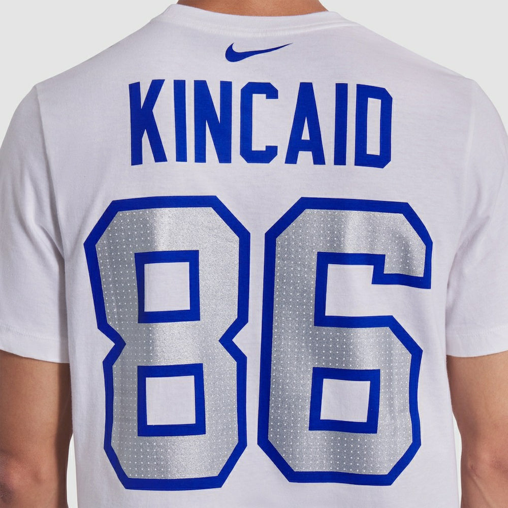 Dalton Kincaid Buffalo Bills 2025 Rivalries Collection Player Name & Number T-Shirt - White T-shirts