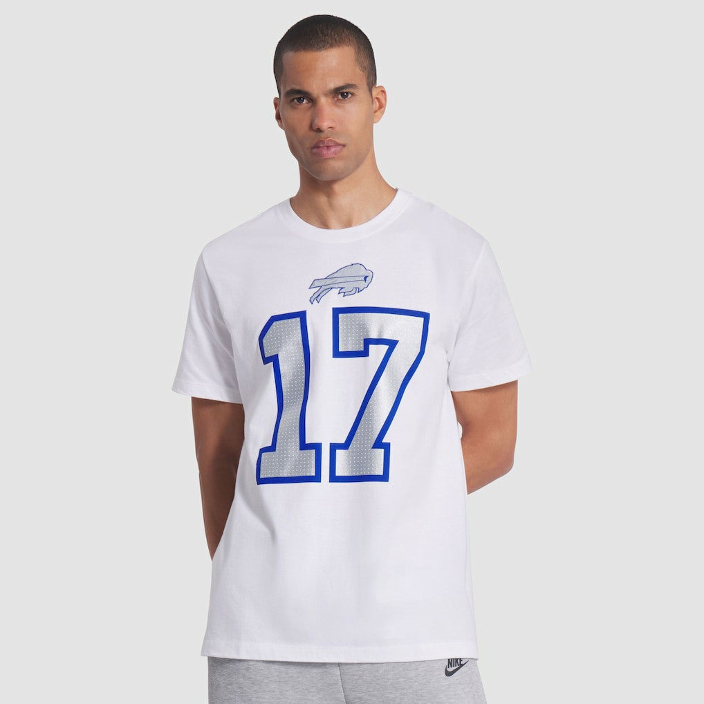 Josh Allen Buffalo Bills 2025 Rivalries Collection Player Name & Number T-Shirt - White T-shirts