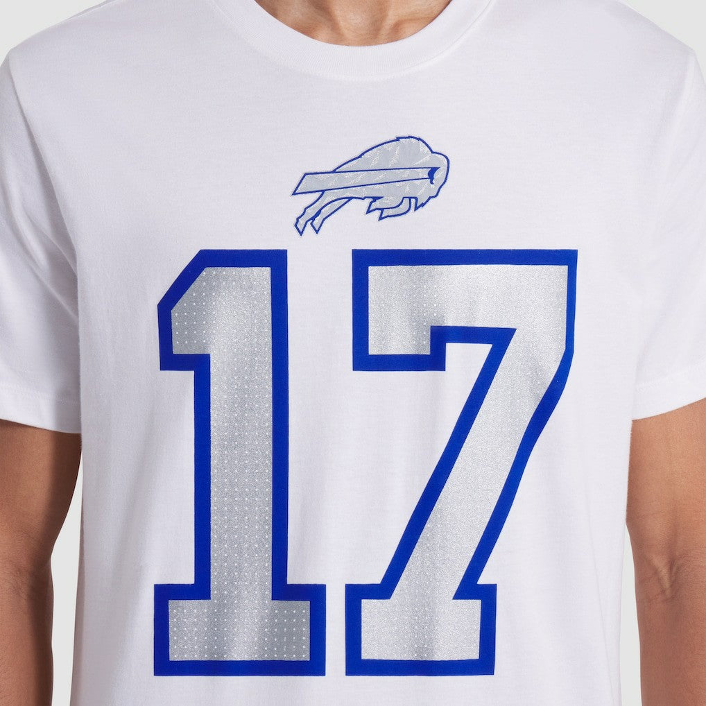 Josh Allen Buffalo Bills 2025 Rivalries Collection Player Name & Number T-Shirt - White T-shirts
