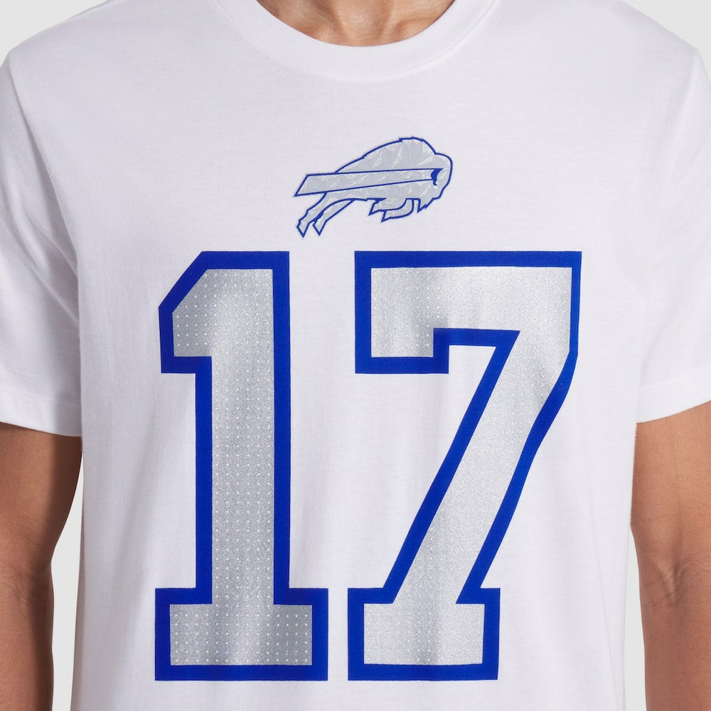 Josh Allen Buffalo Bills 2025 Rivalries Collection Player Name & Number T-Shirt - White T-shirts