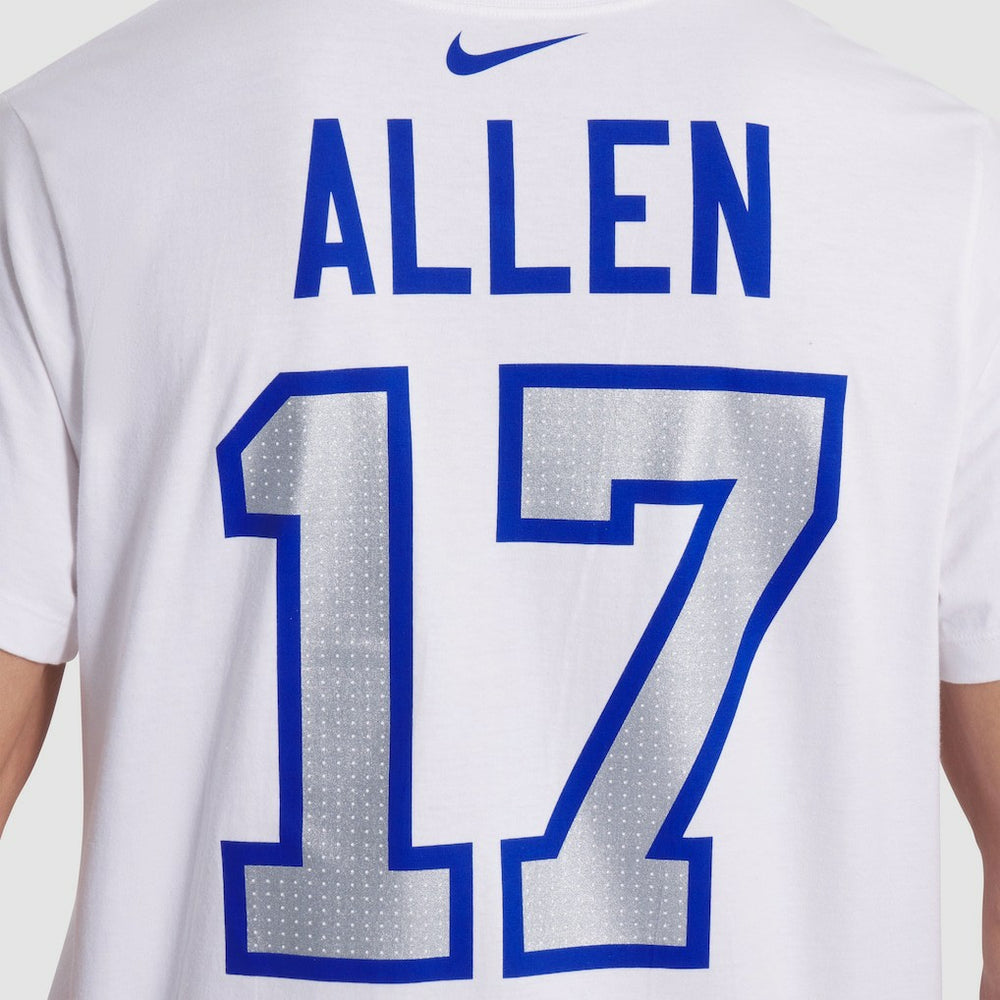 Josh Allen Buffalo Bills 2025 Rivalries Collection Player Name & Number T-Shirt - White T-shirts