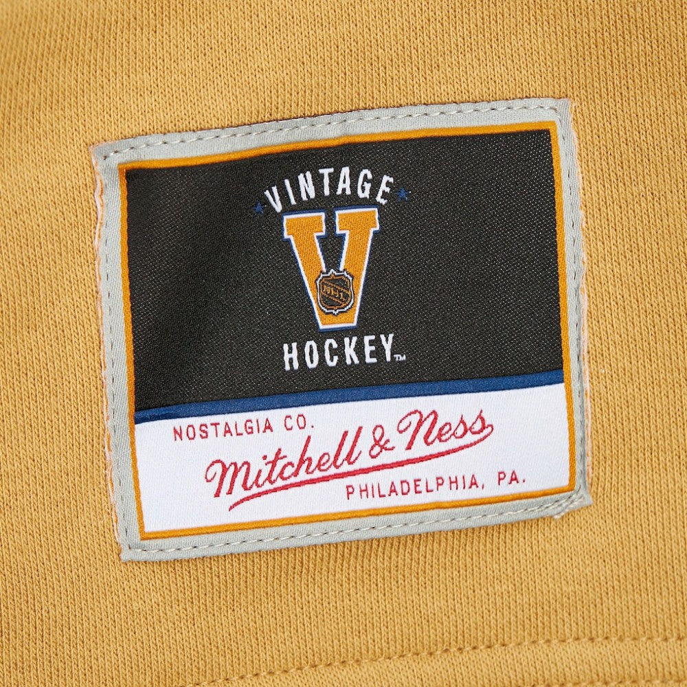 Vegas Golden Knights Mitchell & Ness Women's Heritage Lace-Up Pullover Sweatshirt - Black | US 202660256