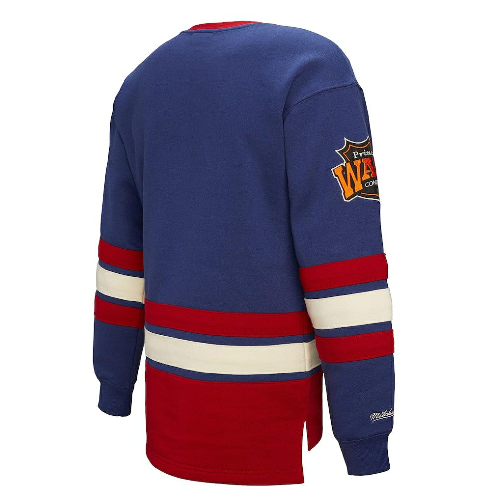 New York Rangers Mitchell & Ness Women's Heritage Lace-Up Pullover Sweatshirt - Blue | US 202660257