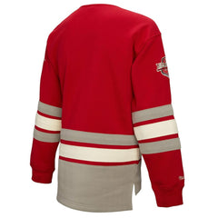 Detroit Red Wings Mitchell & Ness Women's Heritage Lace-Up Pullover Sweatshirt - Red | US 202660260