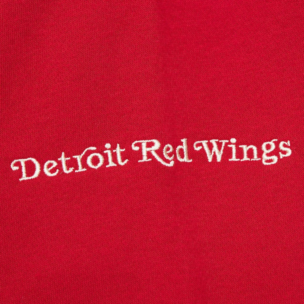 Detroit Red Wings Mitchell & Ness Women's Heritage Lace-Up Pullover Sweatshirt - Red | US 202660260