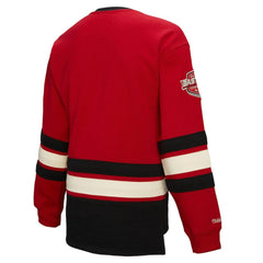 New Jersey Devils Mitchell & Ness Women's Heritage Lace-Up Pullover Sweatshirt - Red | US 202660261