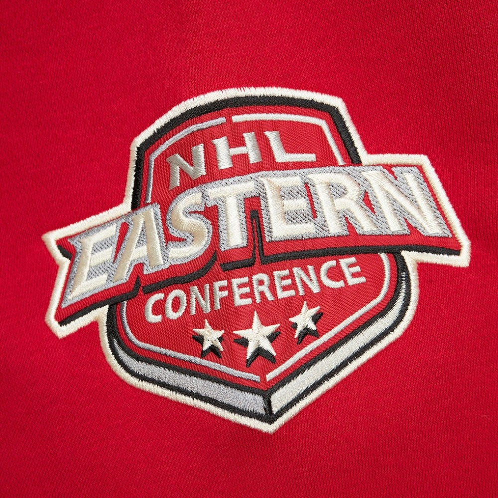 New Jersey Devils Mitchell & Ness Women's Heritage Lace-Up Pullover Sweatshirt - Red | US 202660261