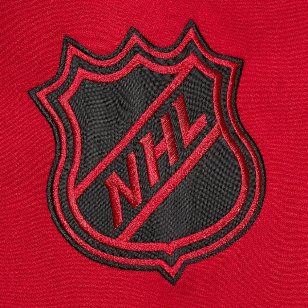 New Jersey Devils Mitchell & Ness Women's Heritage Lace-Up Pullover Sweatshirt - Red | US 202660261