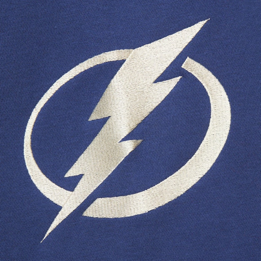 Tampa Bay Lightning Mitchell & Ness Women's Heritage Lace-Up Pullover Sweatshirt - Blue | US 202660262