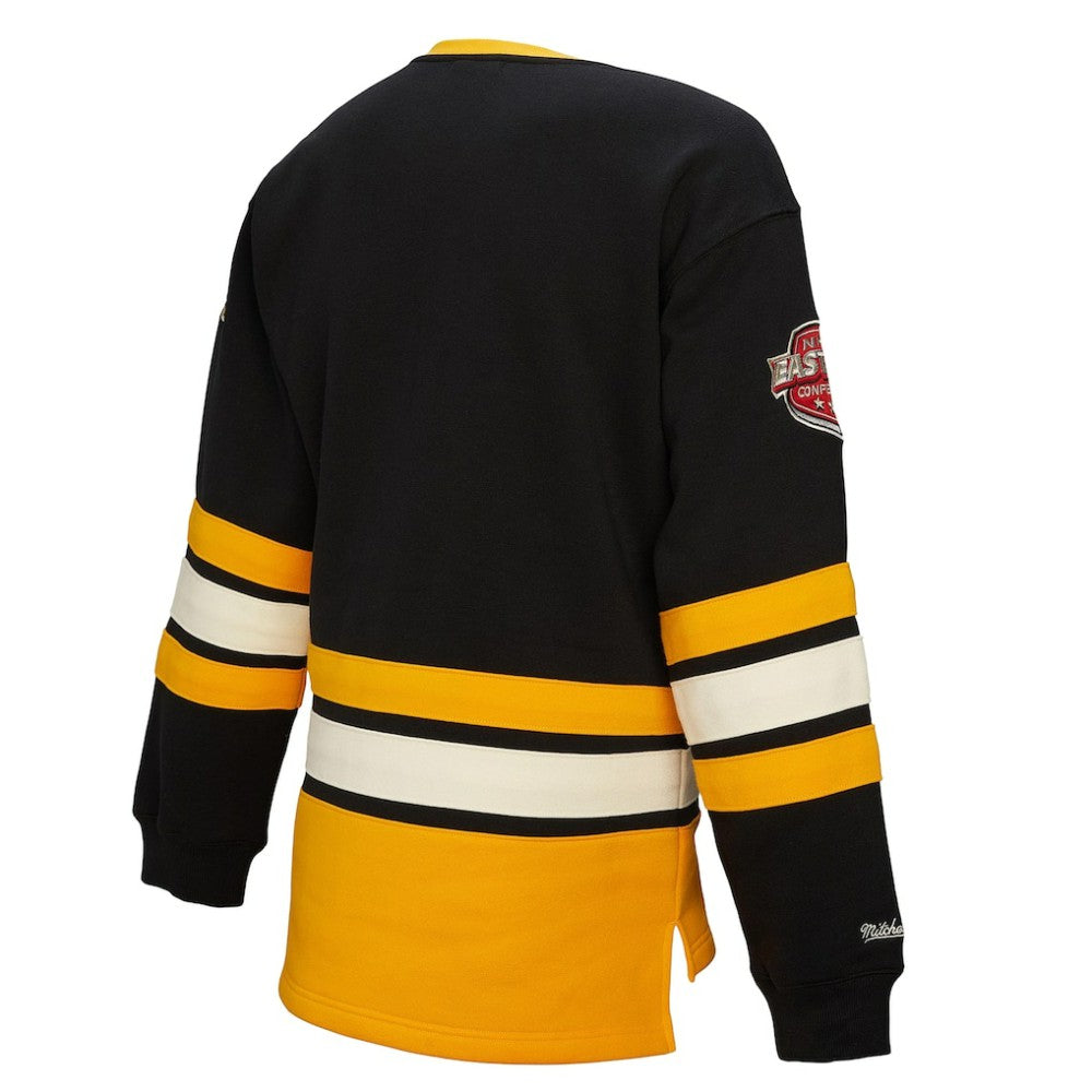 Pittsburgh Penguins Mitchell & Ness Women's Heritage Lace-Up Pullover Sweatshirt - Black | US 202660264